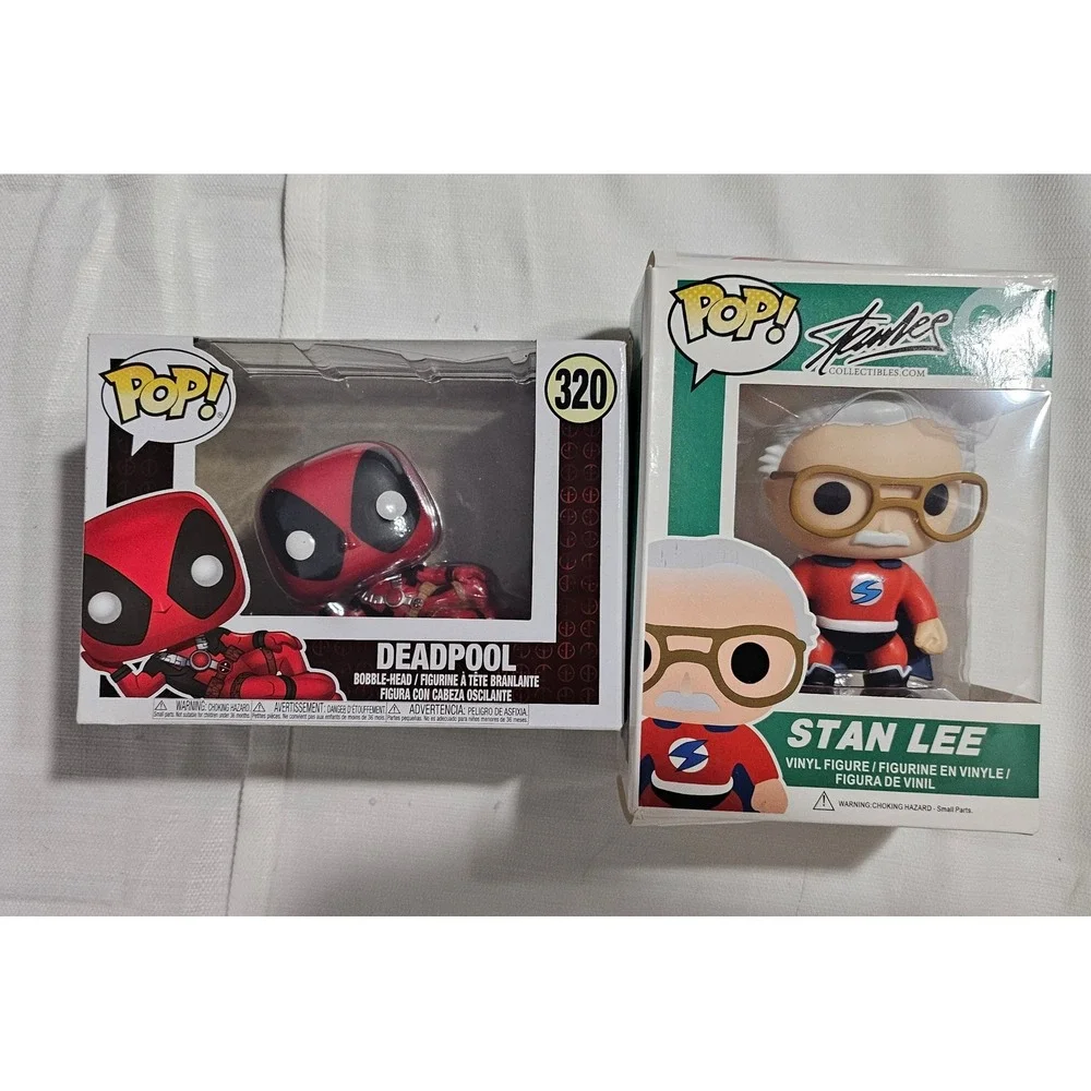 Funko Pop Marvel Deadpool #320 Bobble-Head Stan Lee #03 Collectible Vinyl Figure